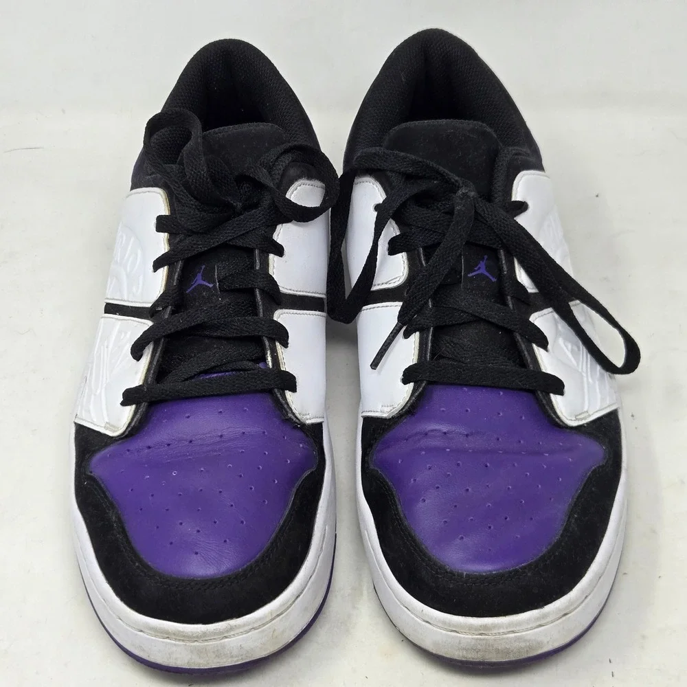 Jordan Nu Retro 1 Low Court Purple‎ Black White DV5141-105 Mens Size 10